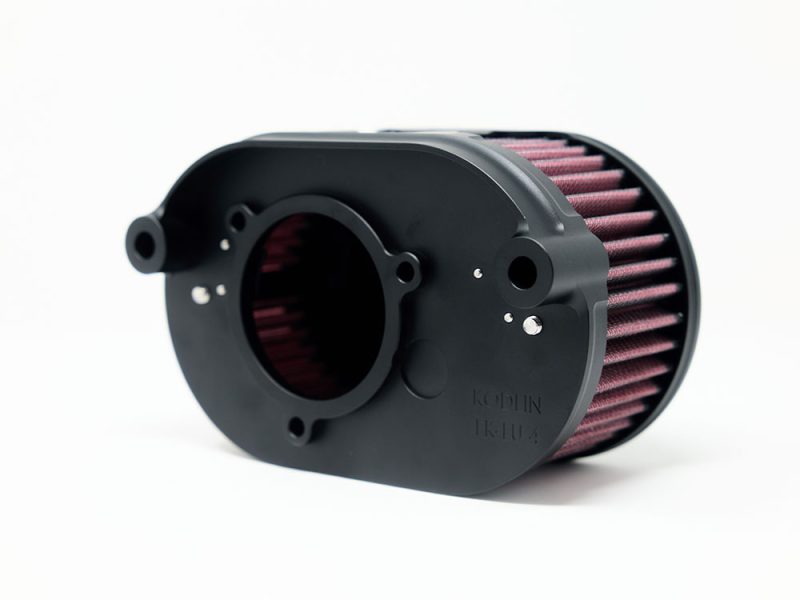 High-performance motorcycle air filter for Revelry Motorcycles, excellent airflow and filtration.