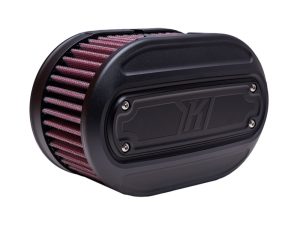 High-performance motorcycle air filter for Revelry Motorcycles, enhances engine airflow and power.