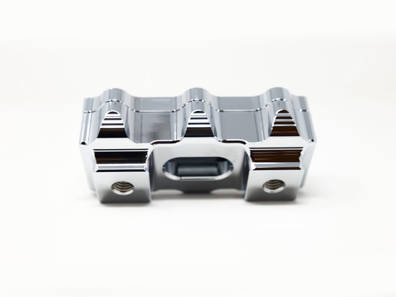 Aluminum motorcycle component, high-quality custom bike part for Revelry Motorcycles.
