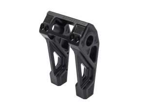 Lightweight motorcycle footpeg with durable aluminium construction for Revelry Motorcycles riding.