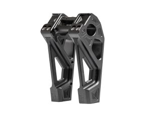 Precision motorcycle footpeg mounts for Revelry Motorcycles, durable and lightweight bicycle parts, sleek design.