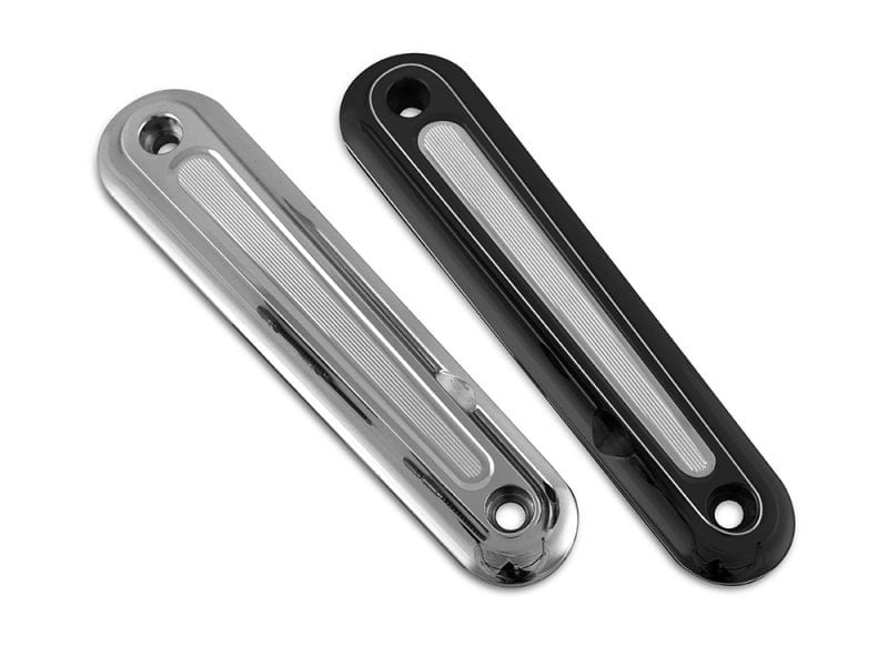 Front Legit Elypse Turn Signals - Chrome. Fits Touring 2006-2023 High-quality motorcycle footpegs for Revelry Motorcycles, available in black and silver finishes.