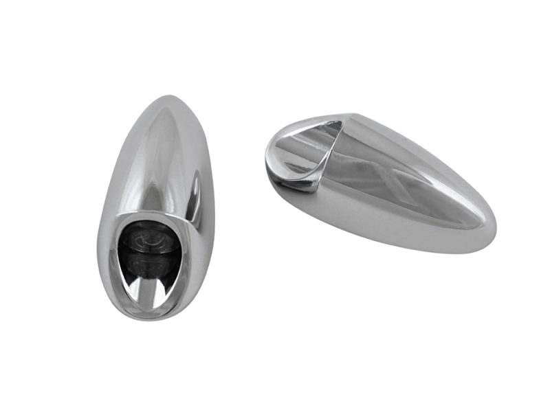 Neowise Mini Strut Light Turn Signals - Chrome. Fits Most HD 2002up Polished chrome motorcycle footpegs for Revelry Motorcycles, Australian custom bike accessories.