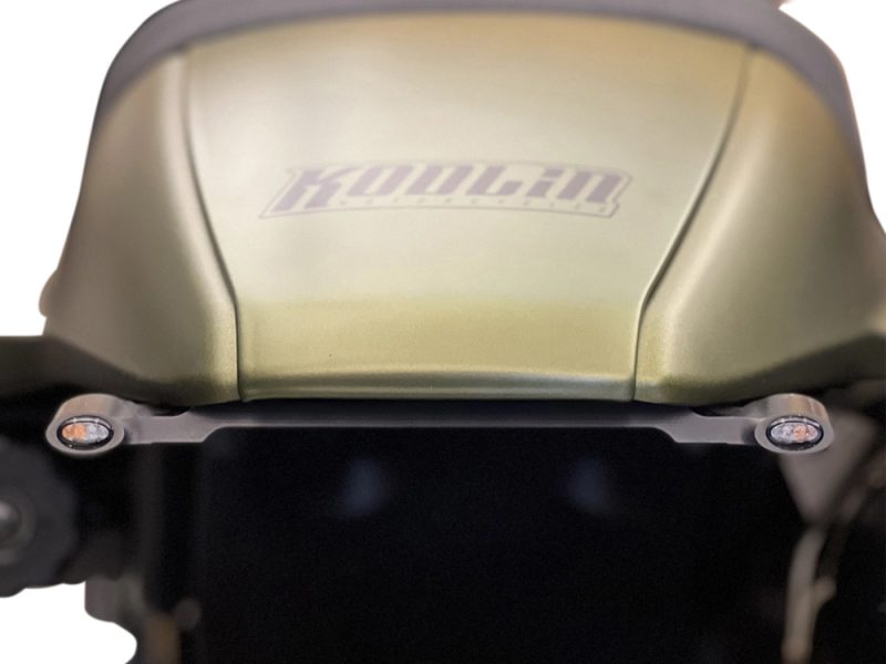 High-performance motorcycle tank with Revelry logo, perfect for custom builds and rider upgrades.