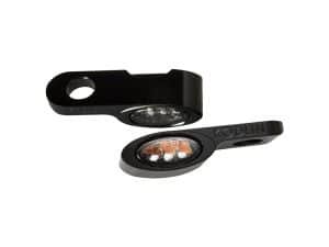 High-quality black bicycle LED mudguard lights for Revelry Motorcycles, durable and reliable for safe riding.