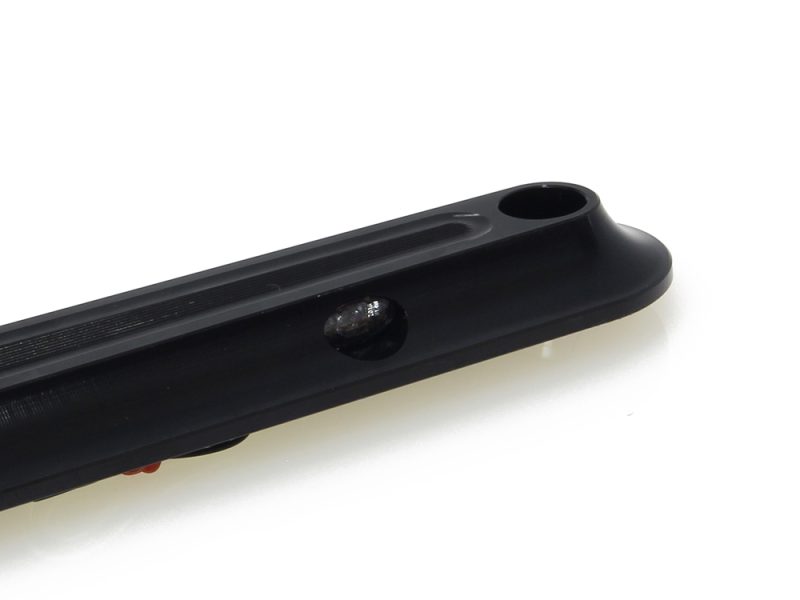 High-quality scooter deck part for motorcycles, black finish, durable construction.