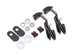 Heavy-duty motorcycle turn signal kit with wiring and mounting hardware for Revelry Motorcycles.