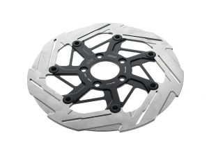 High-performance motorcycle brake disc for Revelry Motorcycles, precision engineered for optimal stopping power.