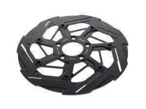 High-performance bicycle disc brake rotor for Revelry Motorcycles and cycling enthusiasts.