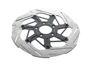 High-performance bicycle disc brake rotor for Revelry Motorcycles and cycling enthusiasts.