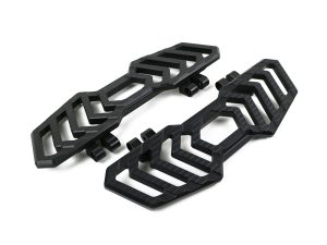 Trackboard FloorBoards - Black. Fits Touring 1980up, FL Softail 1986-2017 & Dyna Switchback 2012-2016