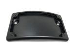Lightweight black motorcycle battery cover for Revelry Motorcycles.