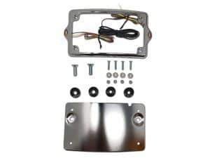 Motorcycle LED headlight mounting kit for Revelry Motorcycles, Australian custom bike accessories.