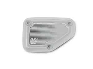 Bright white motorcycle side marker light with a sleek, modern design.