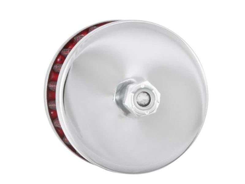 Aluminium motorcycle oil filter for Revelry Motorcycles.