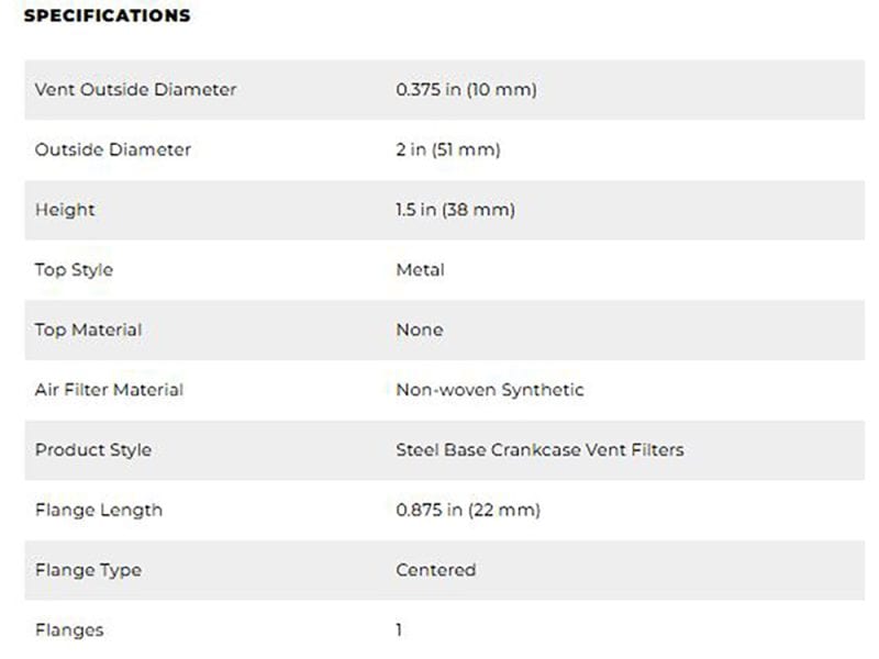 Stainless steel vented motorcycle air filter for Revelry Motorcycles.