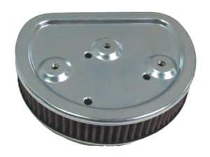 Aluminium motorcycle air filter cover for Revelry Motorcycles, durable and stylish.