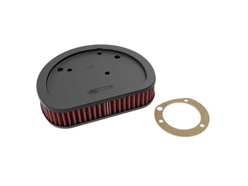 Revelry Motorcycles air filter with gasket for Harley Davidson bikes.