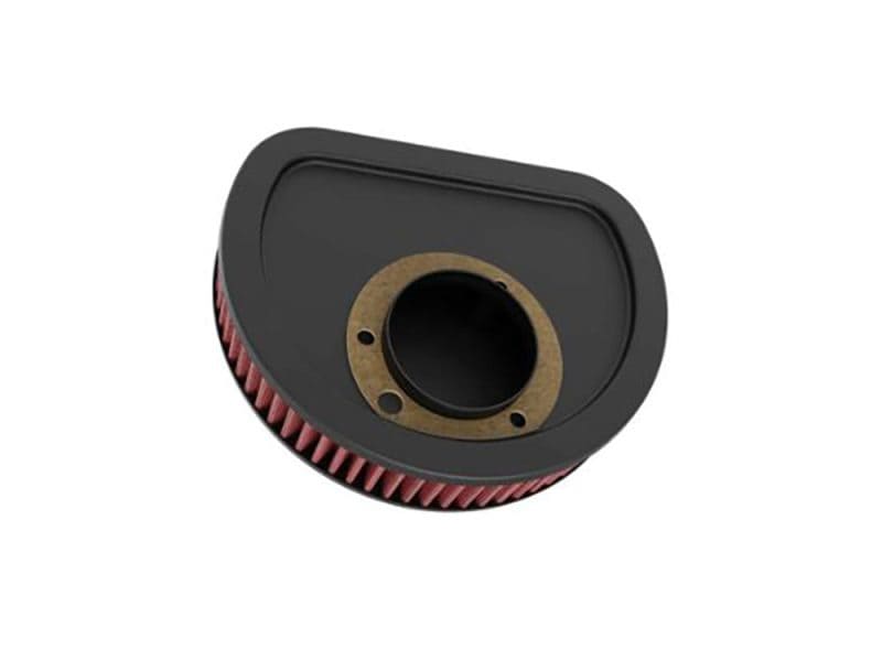 High-performance motorcycle air filter for Revelry Motorcycles.