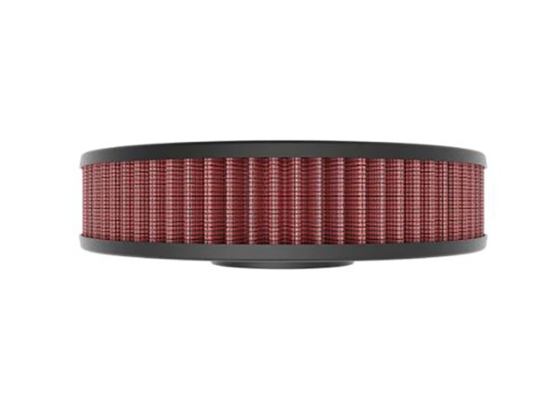 High-performance motorcycle air filter for Revelry Motorcycles.