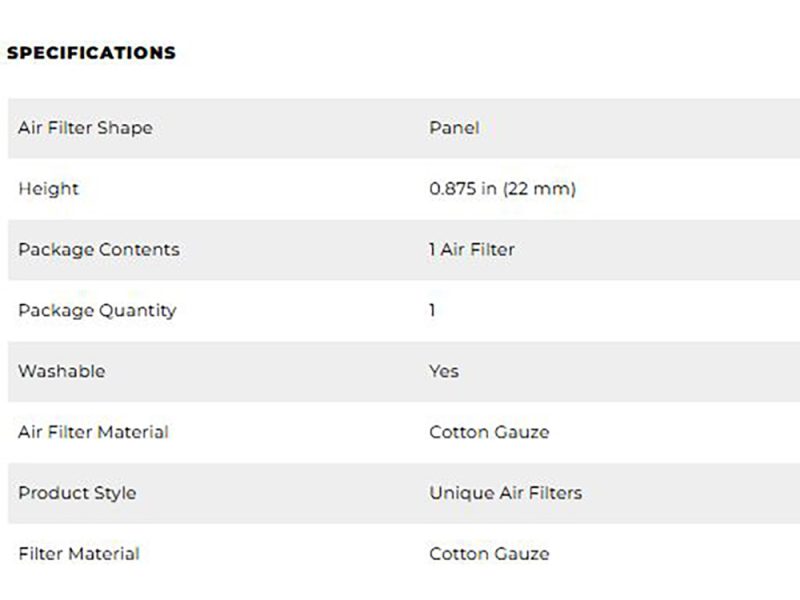 Revelry Motorcycles custom air filter for enhanced engine performance and stylish look in AU.