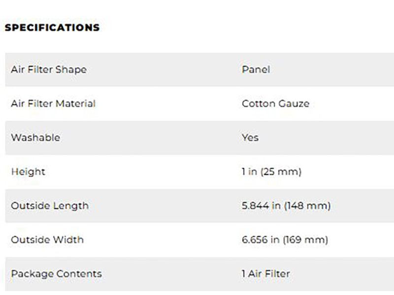 High-quality motorcycle air filter made of cotton gauze for Revelry Motorcycles Australia.