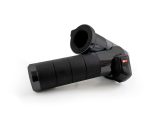 High-performance motorcycle handlebar grip with integrated throttle for Revelry Motorcycles.