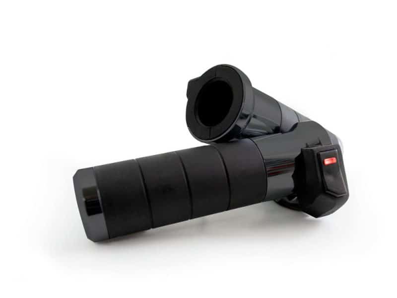 Heated Titan-X Handgrips - Black. Fits Big Twin 2008-2024 with Throttle-by-Wire High-performance motorcycle handlebar grip with integrated throttle for Revelry Motorcycles.