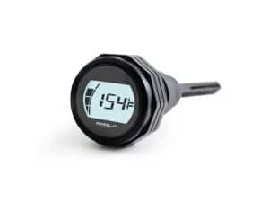 High-performance motorcycle digital thermometer with backlit display for Revelry Motorcycles riders.