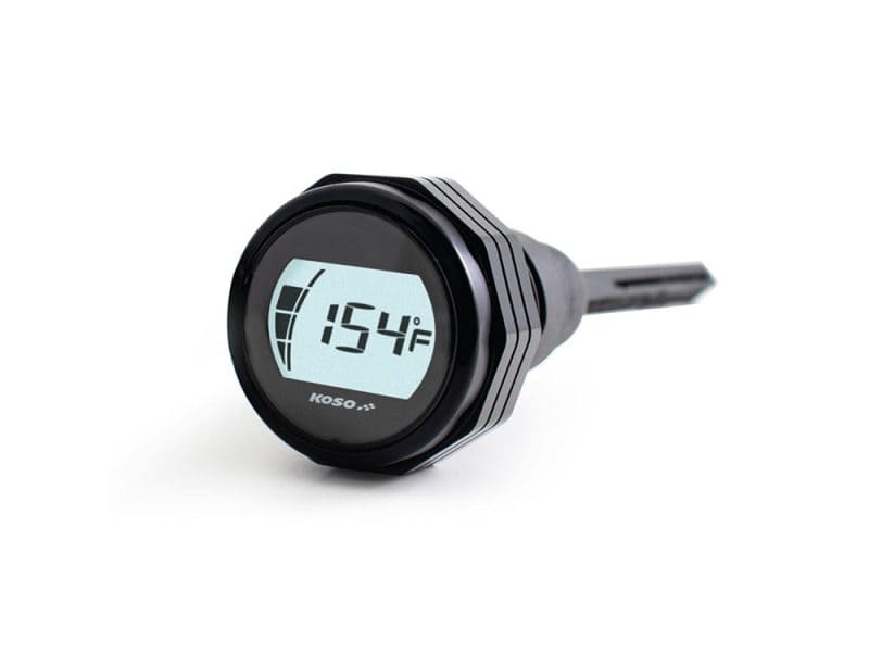 Engine Oil Temperature & Level Dipstick - Black. Fits Touring 2017up High-performance motorcycle digital thermometer with backlit display for Revelry Motorcycles riders.