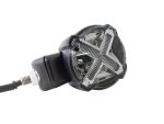 High-performance motorcycle LED indicator light with clear lens and durable construction.