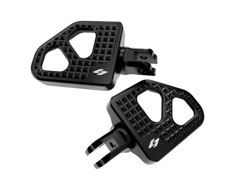 Lightweight bicycle platform pedals for Revelry Motorcycles, durable aluminium construction.
