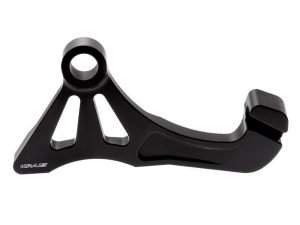 Lightweight black motorcycle handlebar riser for Revelry Motorcycles, enhancing bike stability and style.