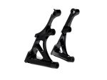 Lightweight black motorcycle kickstand brackets for Revelry Motorcycles, durable and high-performance.