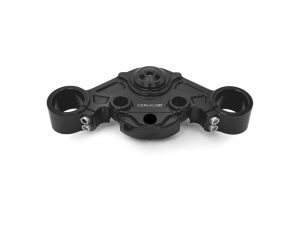 High-performance motorcycle triple tree fork clamp for Harley Davidson and custom bikes.