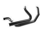 Chrome motorcycle exhaust pipe designed for Revelry Motorcycles.