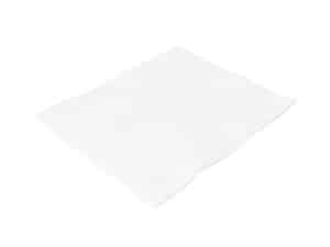 Fresh white motorcycle seat foam pad for bike repair and customization.