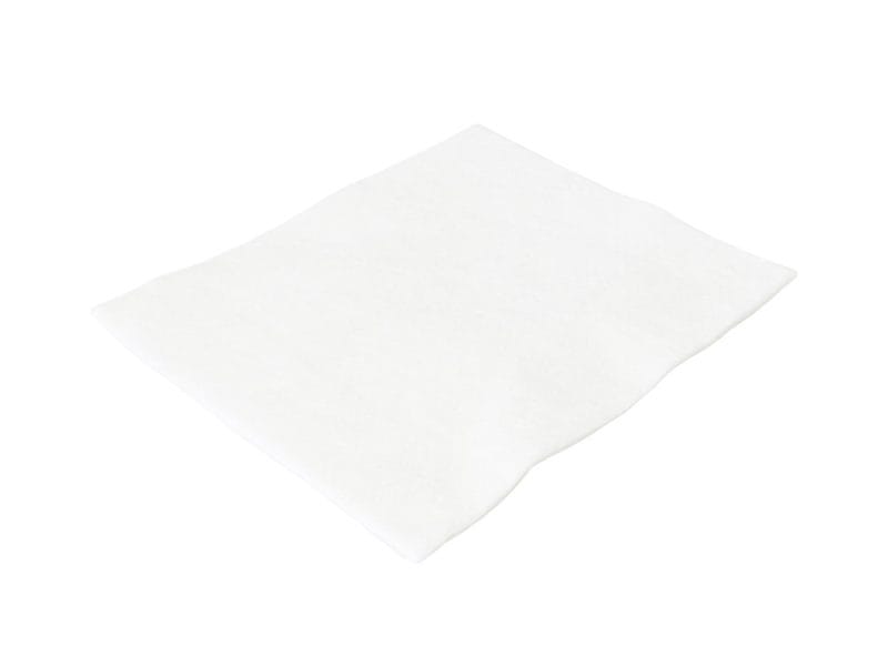 Fresh white motorcycle seat foam pad for bike repair and customization.