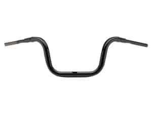 Handlebars for motorcycles, black chrome finish, durable and stylish design for Revelry Motorcycles.