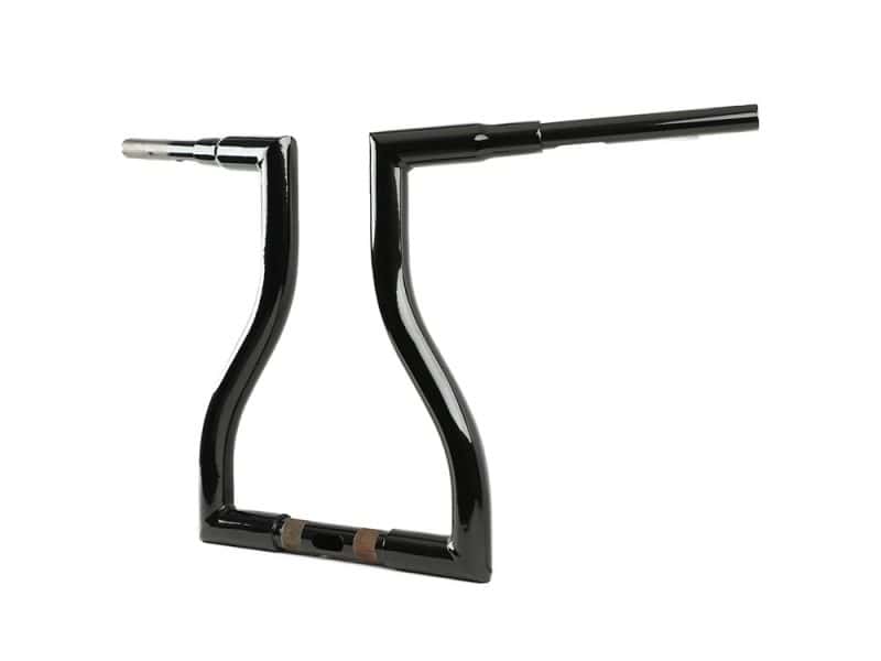 Heavy-duty black motorcycle sidestand, durable and reliable for Harley Davidson bikes.