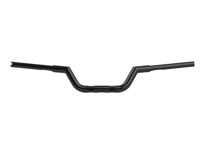1-1/4in. Valley Bar - Gloss Black. Black motorcycle handlebar for Harley Davidson and custom bikes.