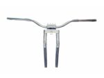 Chrome motorcycle handlebar with compatibility for Revelry Motorcycles in Australia.