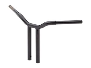 14in. x 1-1/4in. Straight One Piece Kage Fighter Handlebar - Gloss Black.