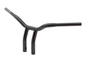 Black motorcycle handlebar for Revelry Motorcycles, rugged and durable Australian-made bike parts.
