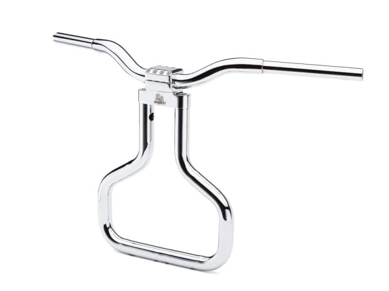 16in. x 1-1/4in. Straight Kage Fighter Handlebar - Chrome. Fits Road Glide 2015-2023 Chrome motorcycle handlebar, vintage style for cruisers.