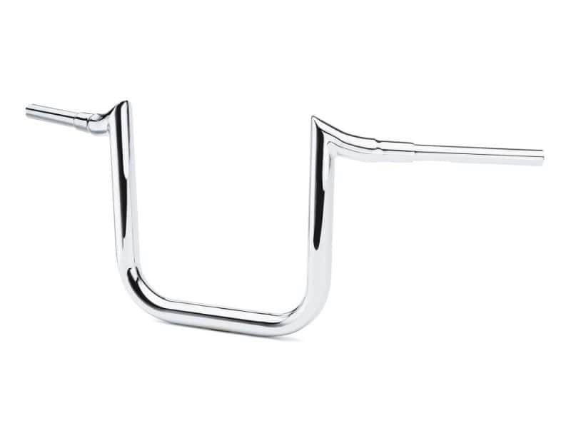 14in. x 1-1/2in. Grande Prime Ape Handlebar - Chrome. Shiny chrome motorcycle handlebar for custom Revelry Motorcycles bikes.