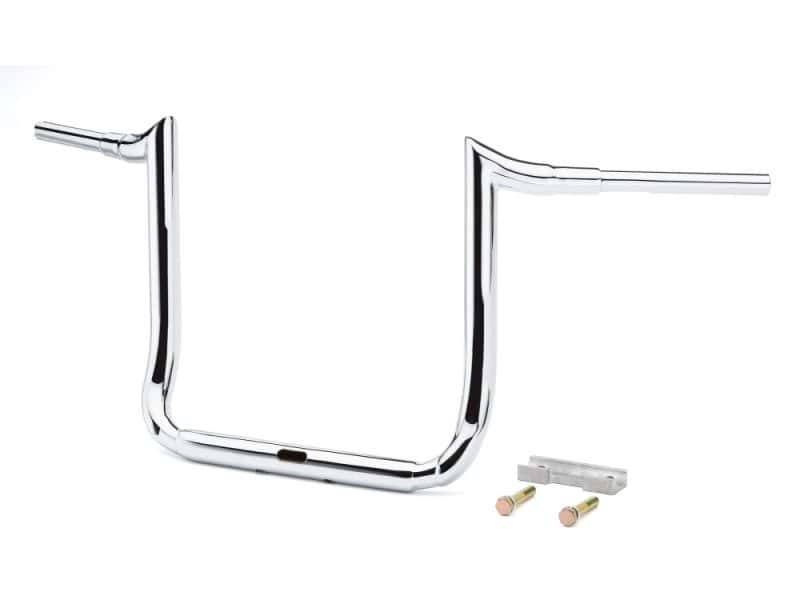 16in. x 1-1/2in. Grande Prime Ape Handlebar - Chrome. Fits Ultra Models 2014up and Street Glide 2014-2023 Chrome motorcycle handlebars, hardware included, for Revelry Motorcycles custom builds.