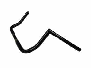 High-quality black motorcycle handlebar for revelry bikes, durable and sleek design.