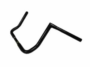 Black motorcycle handlebar for Revelry Motorcycles, custom bike accessories, and cruiser handlebar styles.