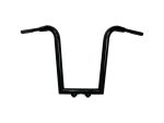 Black motorcycle handlebar for custom bike builds and motorcycle accessories.